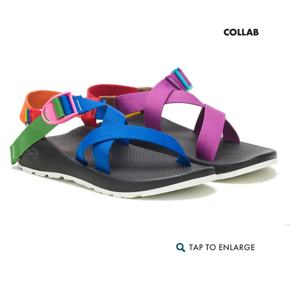 Chaco Z/1 Progress Pride Rainbow Sandals 2022 W10 NWT
